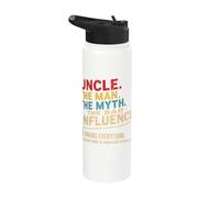 Uncle The Man The Myth The Bad Influence Stainless Steel Insulated Water Bottle