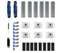 UncleDrew 32 Pieces Accessories for ECOVACS DEEBOT X9 PRO Omni, Replacement Accessory Set Includes 2 Main Brushes + 8 Side Brushes + 8 Filters + 6 Mop Wheels + 6 Dust Bags + 1 Screwdriver + 1 Cleaning