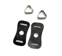 UncleS 1 Pair Belt Hook Camera Shoulder Strap Split for Triangle Replacement with PU Leather Protector Cover Pads Camera Strap Triangle Split Hook Accessories for Photographers