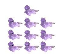 UncleS 10Pcs Glowing In Dark Miniatures Lizards Figurines Outdoor Garden Landscape Decorations Resins Small Animal Figures Cute Resins Animal Decors