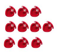 UncleS 10PCS Heart Shaped Lipstick Cases with Mirrored Portable Travel Cosmetic Containers for Lip Balm and Makeup Accesories