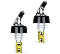 UncleS 30ml Liquor Dispenser Automatic Measured Wine Pour Spout With Steels Ball Bearing Bottle Pourer Drink Measurement Tool Steels Ball Wine Pourer For Cocktails