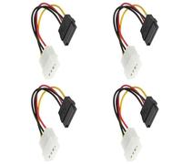 UncleS 4Pin Male To 15Pin Female Power Cable 15Pin Extension Cord Hard Drive Disk Supply Adapter For PC Desktop Adapter