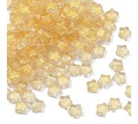 UncleS 50pcs Glass Star Charm For Handmade Accessories Colorful 8mm Jewelry Making Bead Stylish Necklace Components Antique Star Charm