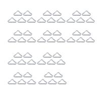 UncleS 50Pcs Trampoline Triangular Rings Buckle Connector Trampoline Mat Triangle Rings Part For Indoor And Outdoor Use Fixers