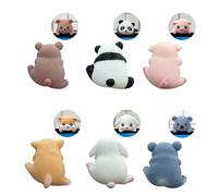 UncleS 6pcs Miniature Figures Decoration Computer Monitors Car Console Screen Ornaments Figures Toy Resin Craft Desk Accessories Animals Figurine