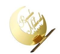 UncleS Acrylic Moon Ramadans Decoration Tabletop Ornament For Islamics Festival Eid Table Sign Home Centerpieces Decors Gift Ramadans Decoration