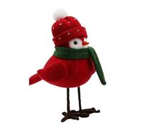 UncleS Christmas Decoration For Home Redness Simulated Birds Figurine Winter Birds Christmas Table Top Featherlys Friend Holiday Tabletop Decoration