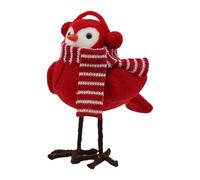 UncleS Christmas Decoration For Home Redness Simulated Birds Figurine Winter Birds Christmas Table Top Featherlys Friend Holiday Tabletop Decoration