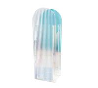 UncleS Clear Colourful Acrylic Vase Flower Pot Container Decoration Ornament for Wedding Spring Festival Decoration Clear Acrylic Flower Vase Round Flower Piece