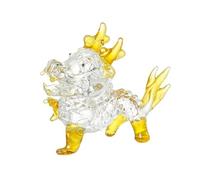 UncleS Crystal Dragon Statue Chinese Feng Shui Dragon Figurines For Wealth Luck Desktop Cultural Decorations Craft With Care Room Decor Accent