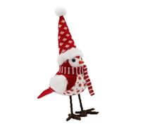 UncleS Decorative Bird Plush Bird Statue Accessories Bookshelfs Adornment For Christmas Celebration Winter Decorations Plush Decorations