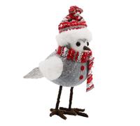 UncleS Decorative Bird Plush Bird Statue Accessories Bookshelfs Adornment For Christmas Celebration Winter Decorations Plush Decorations