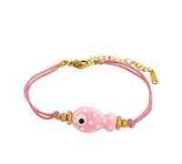 UncleS Delicate Fish Pattern Braided Chain Stainless Steel Clasp Portable Adjustable Multiple Color Colorful Adjustable Wristband