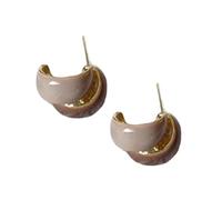 UncleS Elegant Color Blocks Studs Earrings Comfortable Ear Rings Handmade Earwear Accessories for Fashionable Women