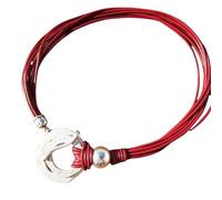 UncleS Elegant Double Rings Clavicle Chain Vintage Necklace Multi Layer Rope Necklace For Women Matching Fashion Look Retro Rope Jewelry