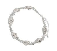 UncleS Elegant Irregular Beads Necklace Women Office Wear Jewelry Alloy Texture For Office And Evening Occasions Women Chain Necklace