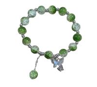 UncleS Elegant Jades Crystals Glass for Trendy Women Featuring Gold Plated Beads Gifts for Her Or Him Daily USE Fashionable Wristwear