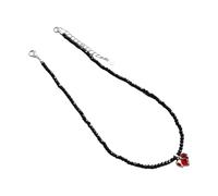 UncleS Elegant Love Charm Choker Black Crystal Beaded Clavicle Necklace Adjustable Length Neckchain For Parties And Dates Versatile Fashion Necklace