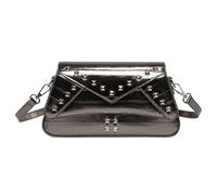 UncleS Elegant PU Shoulder Bag With Adjusatble Strap Rivet Crossbody Bags Unique Office Satchel Purse For Women And Girls Trendy Women Bag