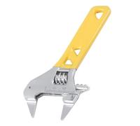 UncleS Exact Shaped Adjustable Spanner Steel Wrench with 20mm Wide Jaw Size Ideal for Pipe and Vehicle Repairs Tool 11cm/12cm Single Open End Spanner Rubber Handle