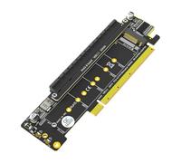 UncleS Fast Speed PCIe4.0 X16 Adapter Card With Multiple Channel Split For NVMe Storage And Data Intensive Workloads NVMe Solid Disk Storage Expansion Card