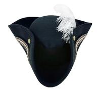UncleS Kids' Pirate Themed Caps Little Explorers' Cosplay Parties And Outdoor Activities Caps With Feathered Hat