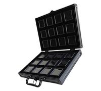 UncleS Multipurpose Aluminum Alloy Gemstones Storage Case with Flocking Sponge Interior for Protective and Display Solution Jewelry Display and Storage
