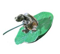 UncleS Nature Inspired Turtle Figurine With Leaf Resin Decoration For Pond Or Home Decor Realistic Turtles Home Decoration