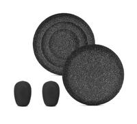 UncleS Pack Of 2 Ear Pad And Mic Covers For Enhances Sound And Comfort Suitable For Evolve20 20se 30 30II 40 65 65 Replacement Ear Pad