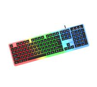 UncleS Portable LED Backlit Corded Mechanical Keyboard 104 Keys Hot Swappable Mechanical Upgraded For Gaming Floating Keys Gaming