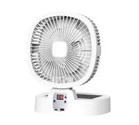 UncleS Portable Oscillating Fan USB Powered Quiet With LED Light Foldable Cooling For Camping Office Dorm Desk Use Portable Camping Fan