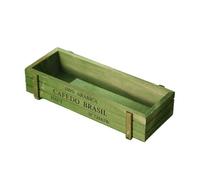 UncleS Retro Wooden Succulent Flower Pots Balcony Mocking Plant Rectangular Boxes Wooden Arrangements Decorative Wooden Plant Holder