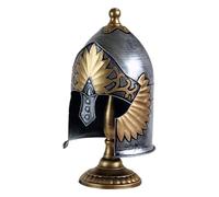 UncleS Royal Helmets Detailed Iron Sculpture With Base Classical Medieval Headpiece Decors For Collectors And History Buffs Roman Helmets Statue
