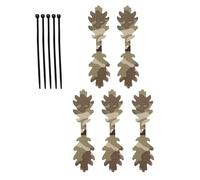 UncleS Set Of 5 Camouflage Leaf Strips 14cm Concealment Camouflage Strips Easy Installation Accessories For Outdoor