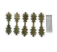 UncleS Set Of 5 Camouflage Leaf Strips 14cm Concealment Camouflage Strips Easy Installation Accessories For Outdoor