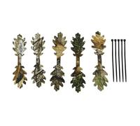 UncleS Set Of 5 Camouflage Leaf Strips 14cm Concealment Camouflage Strips Easy Installation Accessories For Outdoor