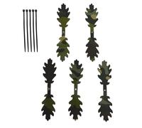 UncleS Set Of 5 Camouflage Leaf Strips 14cm Concealment Camouflage Strips Easy Installation Accessories For Outdoor