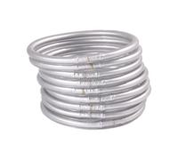 UncleS Silicone Tube Wristbands Gold Foil Filled Bracelet Suitable for Female Birthday Mother's Day Bride Wedding Party, As Shown, silicone tube