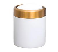 UncleS Small Trash Bin With Lid Stainless Steel With Swing Lid Can For Desk And Countertop Container Table Top Trash Can