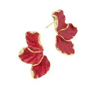 UncleS Vintage Maple Leaf Flower Earrings Inspire by Elegant Styles Featuring Oil Drip Designs Accessory for Fashionable Women