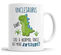 Unclesaurus Mug Uncle Dinosaur Cup for Fathers Day Birthday Christmas Funny Mug Present for Uncle