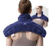 UNCN Large Wheat Bag Microwavable for Neck and Shoulder | Microwave Heat Pad for Pain Relief Shoulder Neck Warmer with Natural Heat Therapy