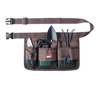 UNCO Gardening Belt, Brown Gardening Tool Belt, Tool Belt for Men, Waist Apron with Pockets, Adjustable Size 40-50 Inches
