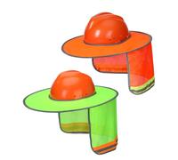 UNCO- Hard Hat Sun Shield, Full & Standard Brim Mesh Sunshade High Visibility Reflective,