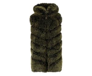 UNCOMMON hooded gilet - Green 44
