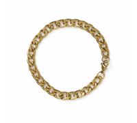 Uncommon Souls Men's Gold Tone Curb Chain Bracelet
