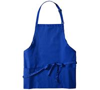 Uncommon Threads Men's Adjustable 3 Pocket Restaurant Bib Apron, Royal, One Size