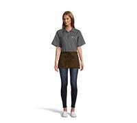 Uncommon Threads Unisex Waist Apron 3 Section Pocket, Brown, One Size