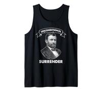 Unconditional Surrender Civil War General History Portrait Tank Top